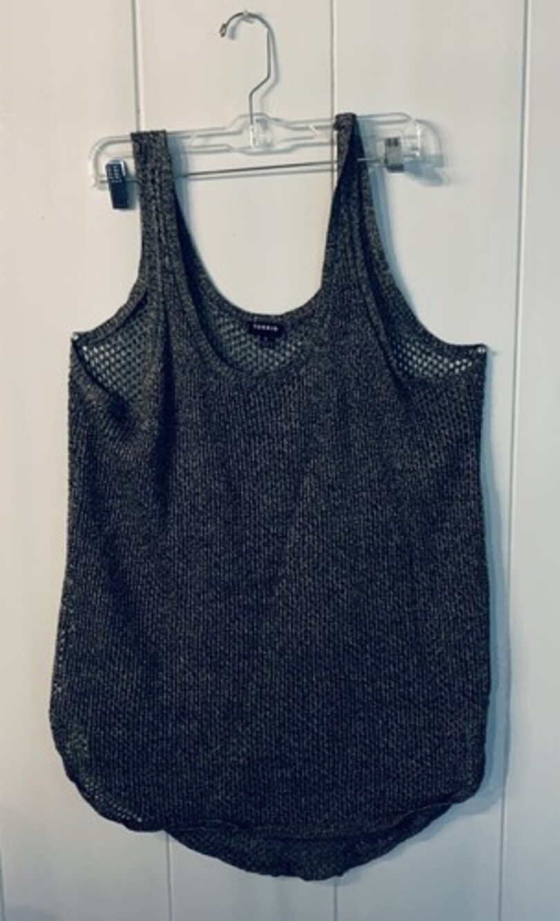 Torrid Tank Top Cable Knit See through Tank Top Size 1 1X Plus